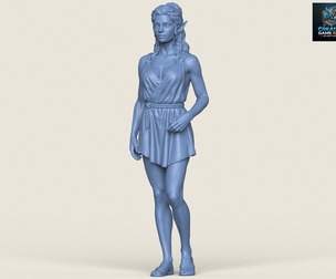 Beautiful Female Elf Character