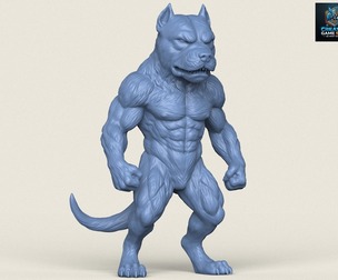 Bulldog Dog Character