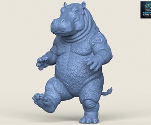 Fantasy Hippo Character