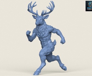 Deer Character Running