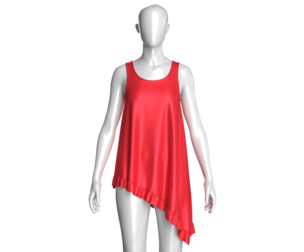 Girls Sleeveless Silk Nightwear | Marvelous / Clo3d / obj / fbx