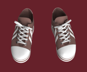 Men Classic Striped Canvas Sneakers | Marvelous / Clo3d / obj / fbx