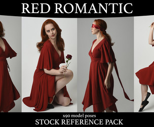Red Romantic - Stock Model Reference Pack