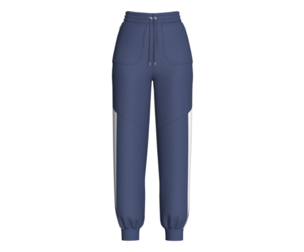 Girls Blue Joggers With White Side Panels | Marvelous / Clo3d / obj / fbx