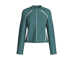 Girls Contrast Trim Track Jacket | Marvelous / Clo3d / obj / fbx