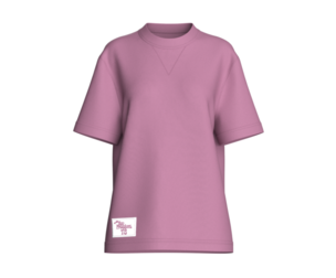 Girls Crew-Neck Tshirt With Patch | Marvelous / Clo3d / obj / fbx