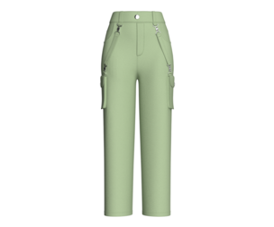 Girls Detachable Straps Cargo Pant | Marvelous / Clo3d / obj / fbx