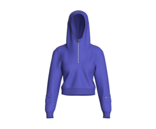 Girls Half-Zip Cropped Hoodie | Marvelous / Clo3d / obj / fbx