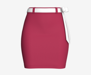 Girls High-Rise Ribbed Skirt | Marvelous / Clo3d / obj / fbx