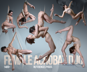 1400+ Female Acrobat Duo Poses