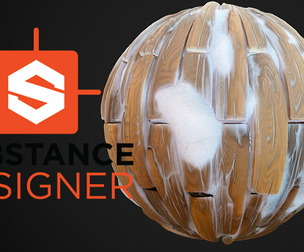 Stylized Snowy Wood Planks