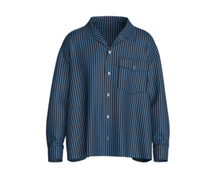 Men Vertical Striped Long Sleeve Shirt | Marvelous / Clo3d / obj / fbx