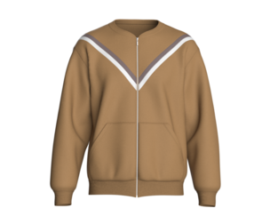 Men Zip Up Sweatshirt With V-Panel Trim | Marvelous / Clo3d / obj / fbx
