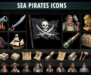 Sea Pirate Icons