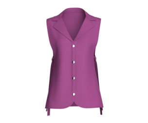 Girls Sleeveless Blazer Vest | Marvelous / Clo3d / obj / fbx