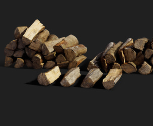 Black Cherry Firewood Pieces 01