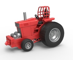 Fun short Pro Stock Pulling Tractor Version 1 Scale 1:25