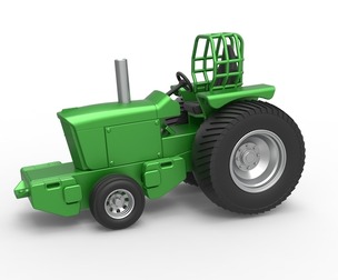 Fun short Pro Stock Pulling Tractor Version 2 Scale 1:25