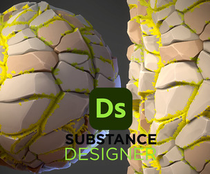 Stylized Rocks with Moss
