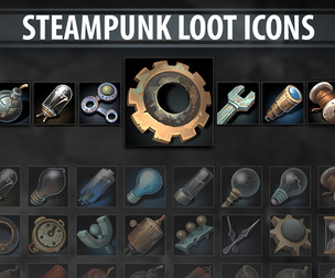 Steampunk Loot Icons