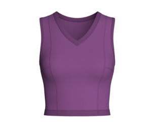 Girls V-Neck Ribbed Crop Top | Marvelous / Clo3d / obj / fbx
