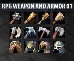 RPG Weapon and Armor 01