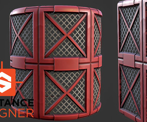 Stylized Industrial Panel