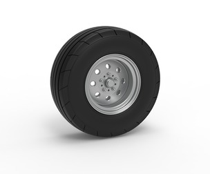 Front tractor wheel Version 4 Scale 1:25