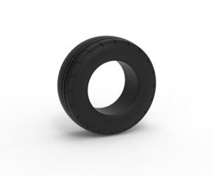 Tractor front tire 4 Scale 1:25
