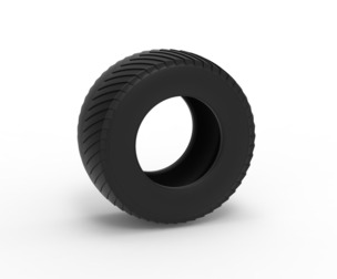 Pulling tractor rear tire 13 Scale 1:25