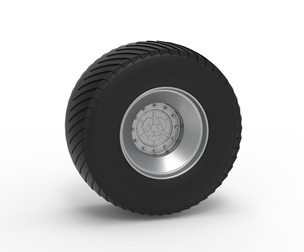 Rear wheel from Pulling tractor 3 Scale 1:25