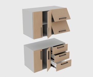 Cabinet Front Slat Set