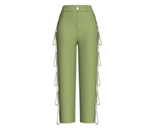 Girls Cargo Pant With Eyelet Details | Marvelous / Clo3d / obj / fbx