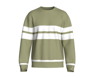 Men Crewneck Striped Sweatshirt | Marvelous / Clo3d / obj / fbx