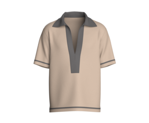 Men Deep V-Neck Polo Shirt | Marvelous / Clo3d / obj / fbx