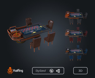 Roulette Table V5 – Casino Gambling – Game Ready