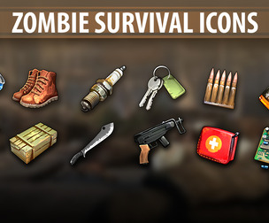 Zombie Survival Icons