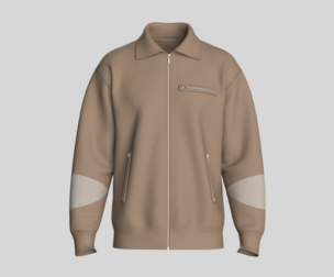 Men Zip-Up Bomber Jacket | Marvelous / Clo3d / obj / fbx