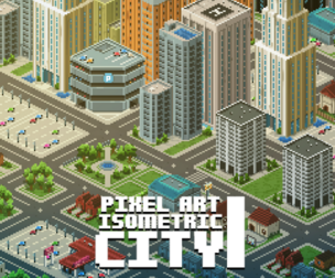 Pixel Art Isometric City