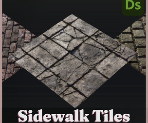 Substance Designer | Sidewalk Grund Tiles