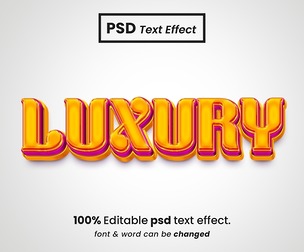 Luxury PSD Fully Editable Text Effect. Layer Style PSD Mockup Template
