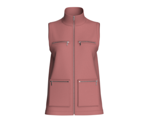 Girls Zip-Up Sleeveless Vest With Zip Pockets | Marvelous / Clo3d / obj / fbx