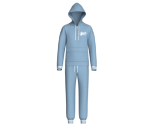 Men Quarter-Zip Hoodie and Jogger Outfit | Marvelous / Clo3d / obj / fbx