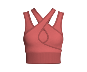 Girls Criss-Cross Cutout Layered Crop Top | Marvelous / Clo3d / obj / fbx