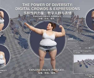 Modern Plus  Size Female Sumo Wrestler Fully Rigged with Expressions