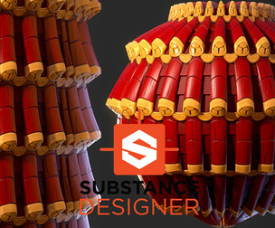 Stylized Asian Roof Tiles