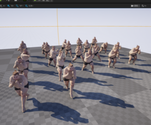 Heavy Male Fighter Character Sport Combat  Sumo Wrestler UE Project