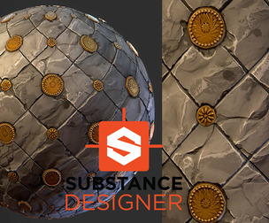 Stylized Ornamental Floor Tiles
