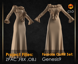 Victorian Servant Dress 02