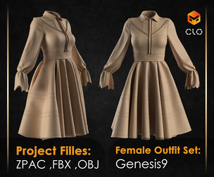 Victorian Servant Dress 03